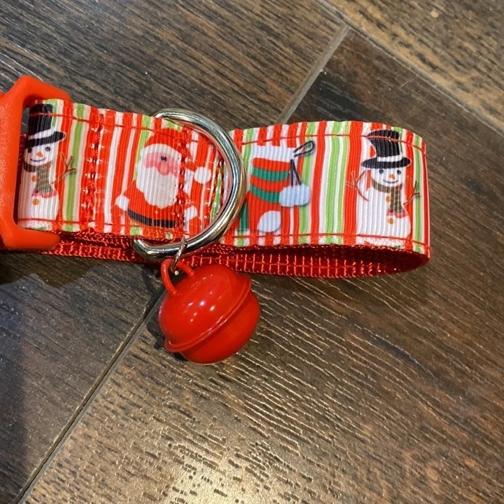 Christmas dog collar with Jingle bell Size medium